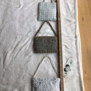 3 mini bridal purses - beautiful need work